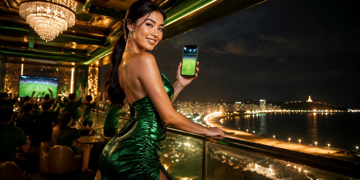 Người dùng tại bãi biển Vũng Tàu truy cập casino di động và xem khuyến mãi