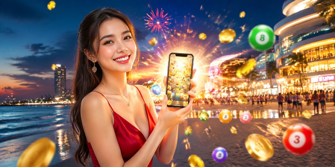 Bãi biển Vũng Tàu và trò chơi xổ số trực tuyến trên điện thoại